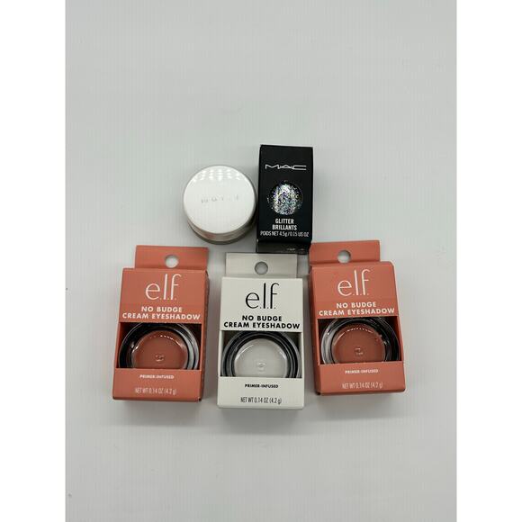 MAC Cosmetics Other - E.l.f No Budge Cream Eyeshadow Mally Dream Brow MAC Glitter Brillants NIB